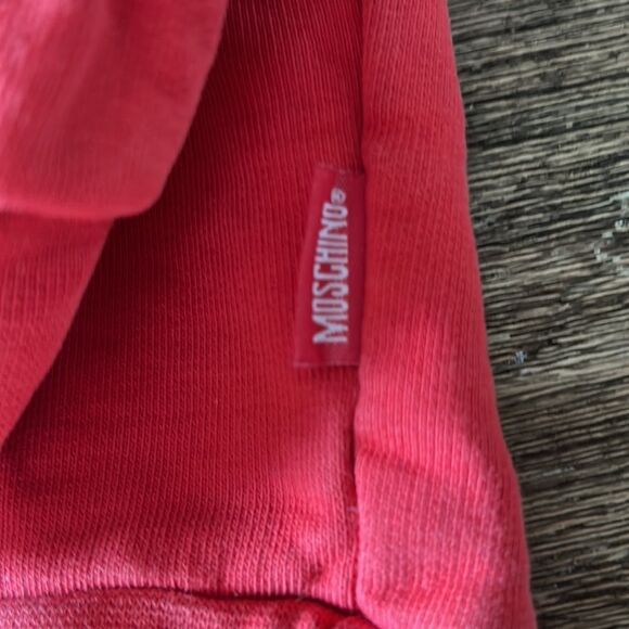Moschino kids 8/10 red pull over kids sweatshirt hoodie - Picture 4 of 9